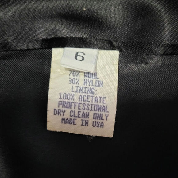 J Percy for Marvin Richards Made in USA Vintage Wool Coat Grey Classic Preppy 6 - Picture 4 of 5